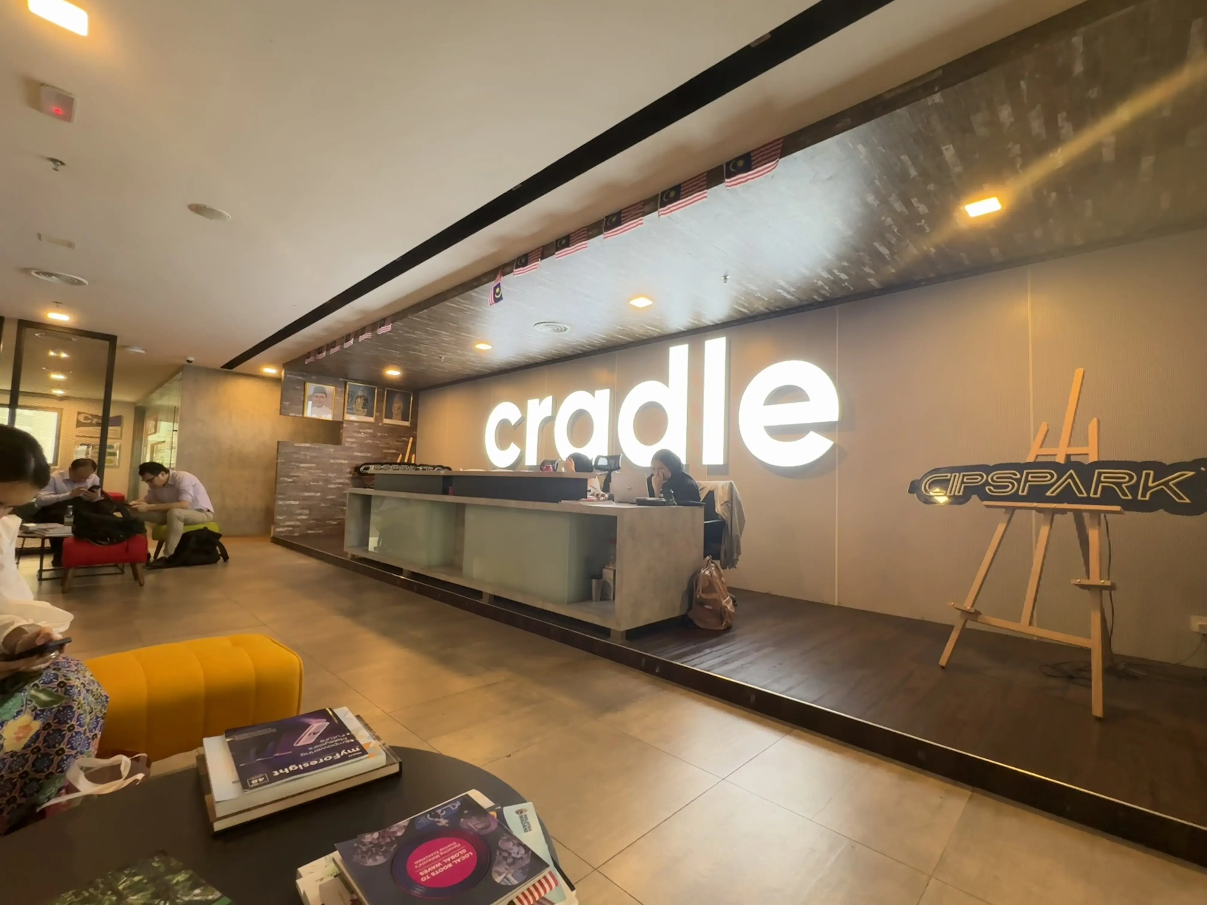 Grant pitching session with Cradle Fund